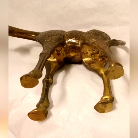 Mid-Century Giraffe Solid Brass 8.75"w X 2.38"d X 8.25"h - Picture 7 of 8